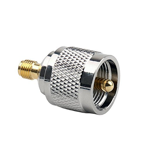 DHT Electronics 2PCS RF coaxial Coax Adapter SMA Female to UHF Male PL-259 PL259