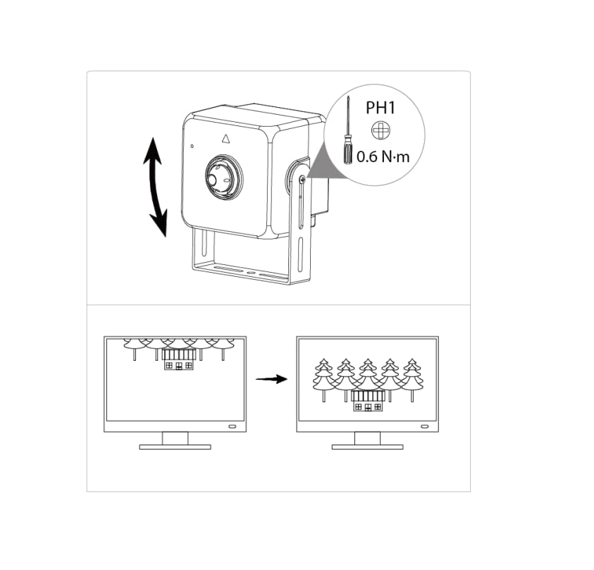 EmpireTech Special Series 4MP 2.8mm Fixed-Focal Lens IP Camera PoE Mini Camera Built in MIC,Video Tampering, Audio Detection, HUM4431S1 L4