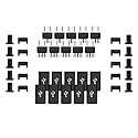 MELIFE Micro USB Type B Male Plug Connector Kits, 10 Pack Straight Jack Micro-USB Repair Replacement Adapter for DIY