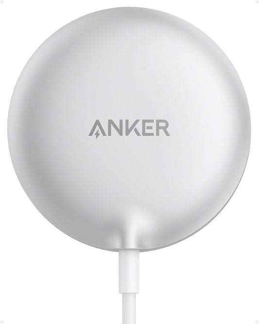 Anker MagSafe Charger Pad Compatible, MagGo iPhone 16 Wireless Charging Pad, Qi2 Certified 15W Wireless Charger for iPhone 16/16 Plus/16 Pro/16 Pro
