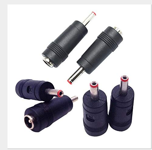 Longdex 12pcs DC Power Adapter 5.5x2.1mm Female Jack to 3.5x1.35mm Male Plug Electrical Socket Outlet for Laptop Interface Power Cable Connector
