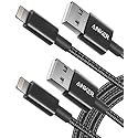 Anker 6 ft Premium Double-Braided Nylon Lightning Cable, Apple MFi Certified for iPhone Chargers, iPhone X/8/8 Plus/7/7 Plus/6/6 Plus/5s, iPad, iPad…