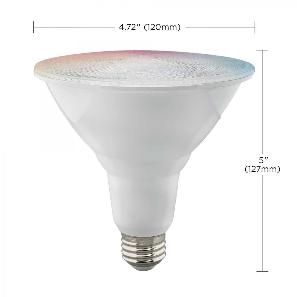Satco S11277 Starfish WiFi-Control PAR38 LED Color-Changing and Tunable White Smart Light Bulb, 15 Watts, 2700K-5000K