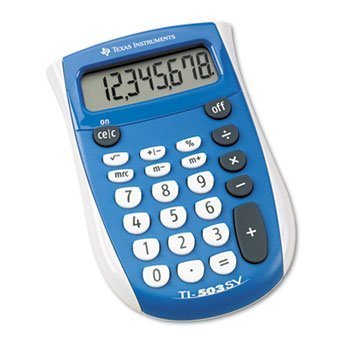 TI-503SV Pocket Calculator, 8-Digit LCD by 5COU