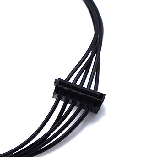2 Pack SATA 15 Pin x2 to Mini 6 Pin ATX Compatible with Dell Inspiron 3668 3653 3650 HDD SATA Power Cable Replacement