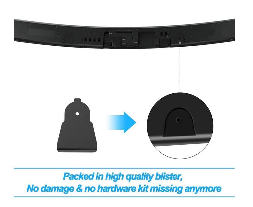 Coyktonty Metal Wall Mount Bracket for Samsung Curved Soundbar AH61-03943A Speaker,Wall-Mounted Sturdy Metal Mount ?1 Pair?