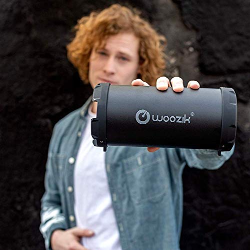 WOOZIK Rockit Go / S213 Bluetooth Speaker, Wireless Boombox Indoor/Outdoor with FM Radio,Micro SD Card, USB, AUX 3.5mm Support, Rechargeable Battery
