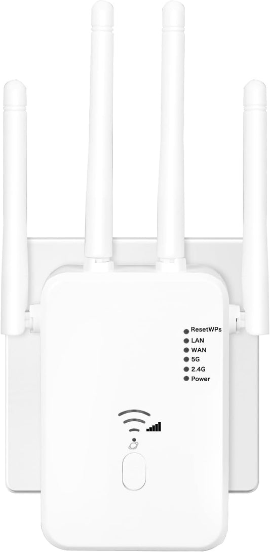 2026 WiFi Extender, WiFi Booster and WiFi Repeater for Home - Long Range Wireless Signal Amplifier with Ethernet Port, Covers Up to 15000 Sq.ft