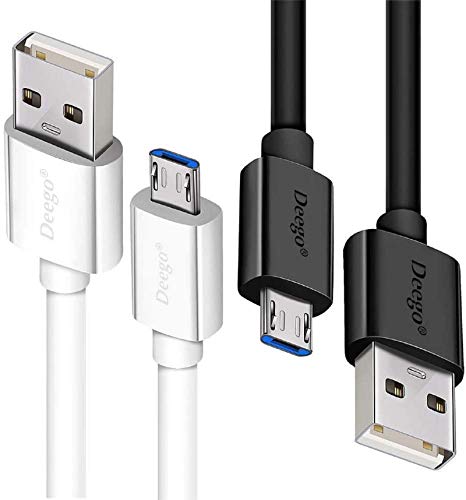 DEEGO Micro USB Cable, 2Pack Extra Long Android Charger Cable 10Ft 6Ft, Charger Cord Fast Android USB Charging Cable Compatible with Samsung Galaxy S7