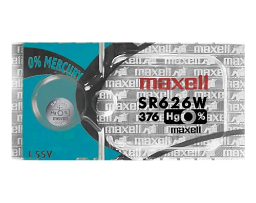 Maxell WC376 SR626W 376 Silver Oxide Watch Battery (1 Battery)