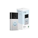 Like-New Ring Battery Doorbell (newest model), Home or business security with Head-to-Toe video, Live View with Two-Way Talk, and Motion Detection