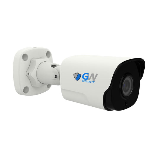 GW Security 6K 12MP TAA & NDAA Compliant Smart AI PoE IP Microhone Bullet Security Camera (GW1263701M)