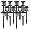 GIGALUMI Solar Outdoor Lights,12 Pack LED Solar Lights Outdoor Waterproof, Solar Walkway Lights Maintain 10 Hours of Lighting for Your Garden