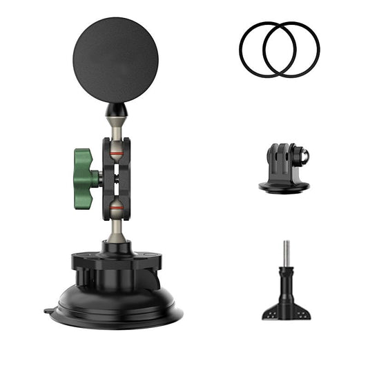 Suction Cup Mount for Go pro Hero Car Windshield Sucker Fitting DJI OSMO Glass Windows Sucking Disc Compatible with Magnetic Cell Mobilephone Holder