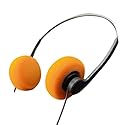 Calsgkspray Orange Retro Over-Ear Headphone,Vintage Feelings Underwire Headphone,Retro Lightweight Earphones,Hi-Fi Stereo Earphone Headset…