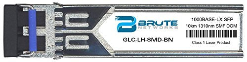 Brute Networks GLC-LH-SMD-BN - 1000BASE-LX 10km SMF 1310nm SFP Transceiver (Compatible with OEM PN# GLC-LH-SMD)