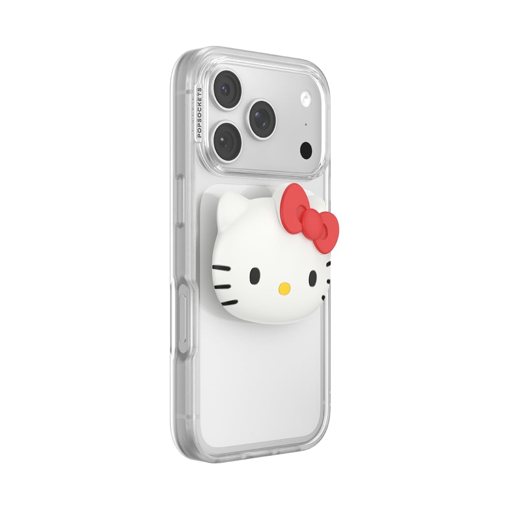 PopSockets PopTop, Adhesive Phone Grip with Swappable Top, Hello Kitty - PopOut Hello Kitty