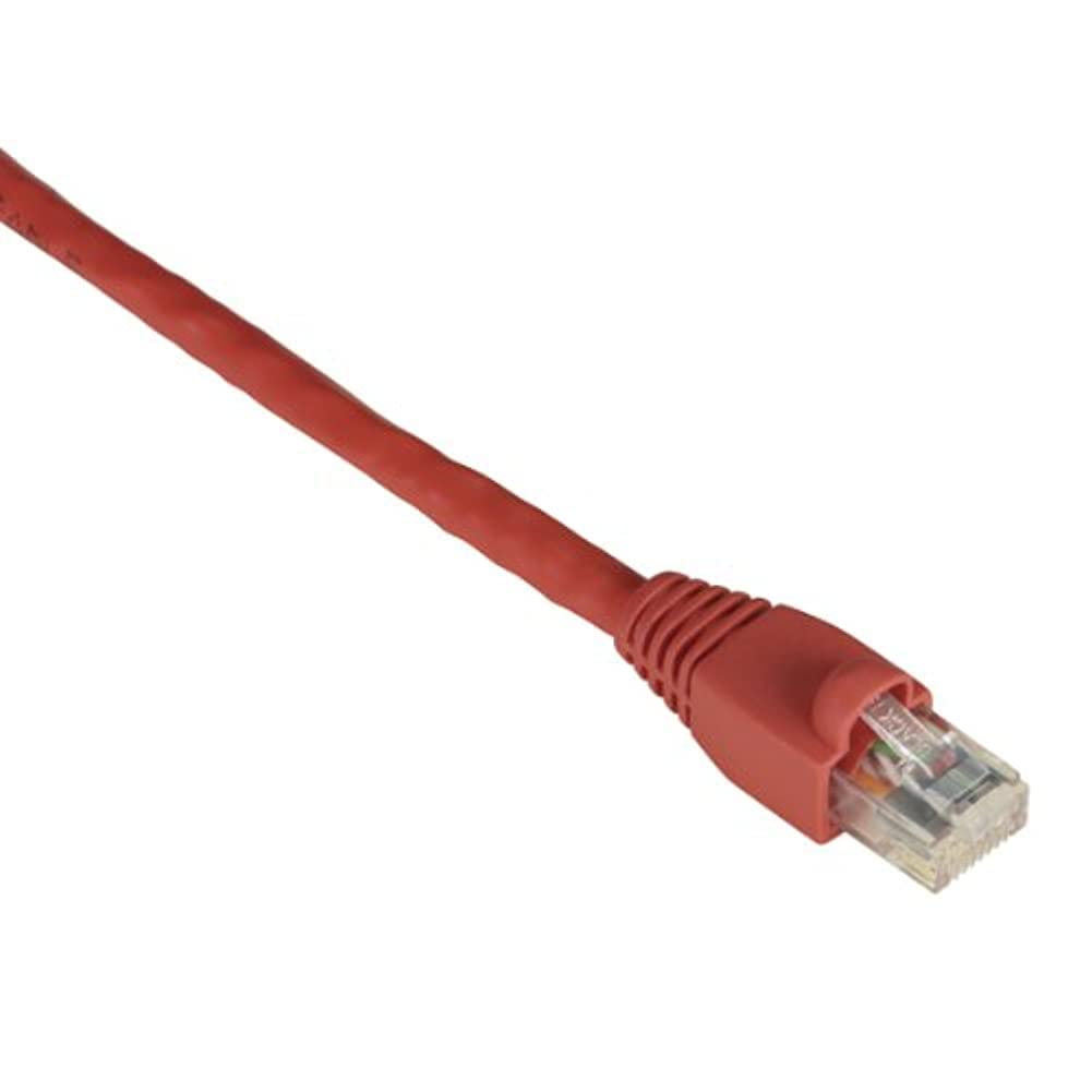 Black Box EVNSL643-0030 GigaTrue CAT6 Channel 550-MHz Patch Cable (UTP), Snagless Boots, Red, 30-ft. (9.1-m)