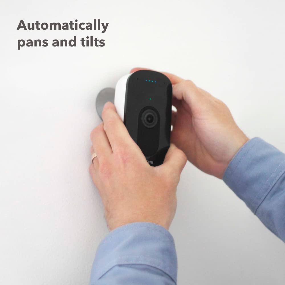 ecobee SmartCamera - Indoor WiFi Security Camera, Smart Home Security System, 1080p HD 180 Degree FOV, Night Vision, 2-Way Audio, Works with Apple