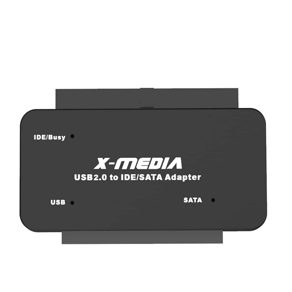 X-MEDIA XM-UB2235S USB 2.0 to IDE SATA Adapter Converter | External Hard Disk Reader/Adapter | Support 2.5/3.5-Inch HDD/SSD Hard Disk Drive