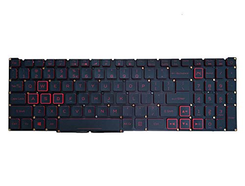 New US Black English Backlit Laptop Keyboard (Without palmrest) Replacement for Acer Nitro 5 AN515-54 AN515-54-50AF AN515-54-55YM AN515-54-58YY