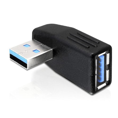 JINHEZO USB 3.0 Vertical Male to Female Adapter Left Angle and Right Angle Adapter