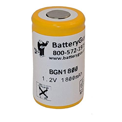 BatteryGuy NUN2100-CSF Replacement 1.2V 1800mAh Nickel Cadmium Battery Brand Equivalent (Rechargeable)