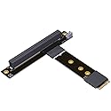 JMT M.2 NGFF NVMe to PCIE x16 Extension Cable 64G/BPS for STX Motherboard Graphics Card M.2(Ultra SSD, M-Key) NVMe Slot Extension (15cm,K43SM)