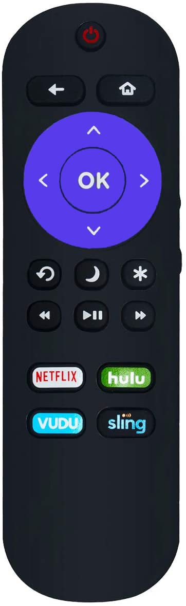 Universal Remote Control Compatible with All Hisense Roku TV & Sharp Roku TV - No Setup Needed