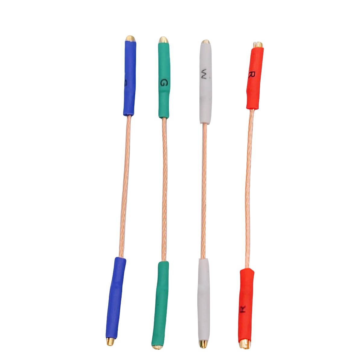 Turntable Headshell Lead Wires - 24K Gold Plated Clips, 7N OFC Copper Phono Cartridge Wires for Audiophile Vinyl Players