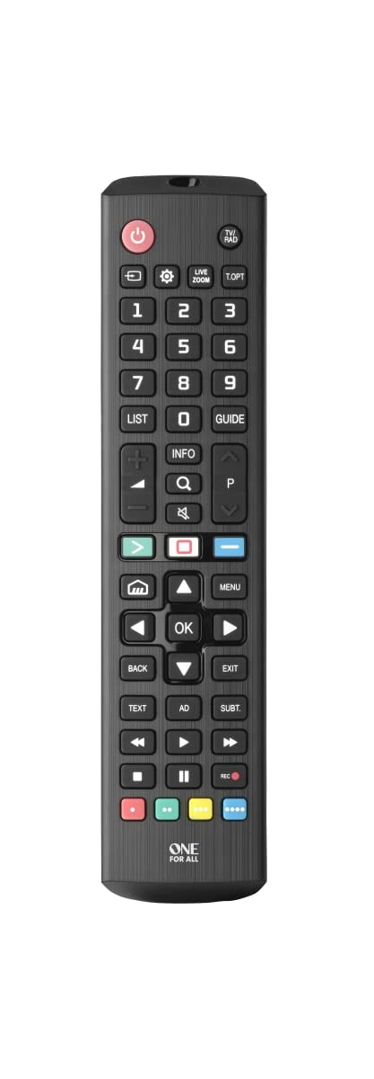 One For All Universal Replacement Learning Remote Control, Compatible Only with All LG Televisions, LCD, LED, OLED, Plasma, URC4811