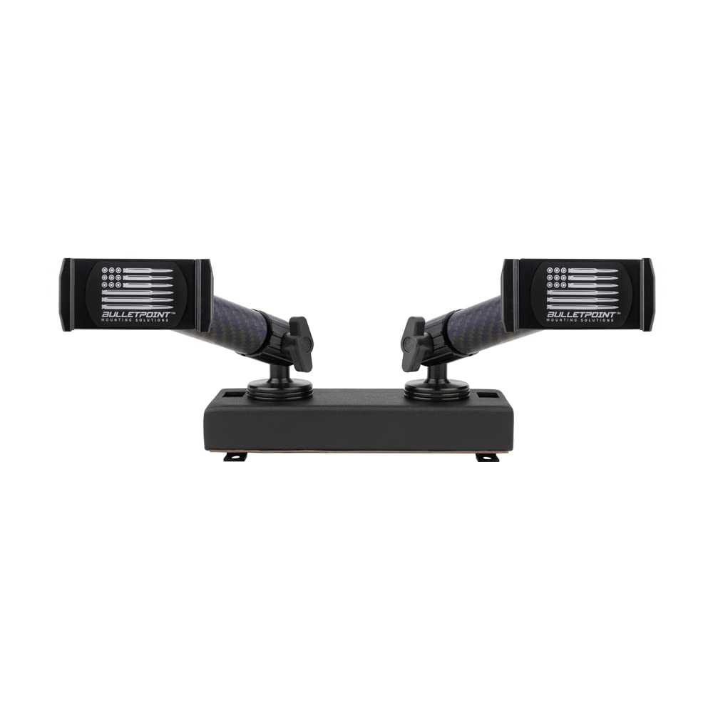 Bulletpoint Dash Mount Cell Phone Holder RAM Truck Compatible (2019+ 1500, 2500, 3500 and TRX) with 20mm Ball Mount - Compatible with iPhone