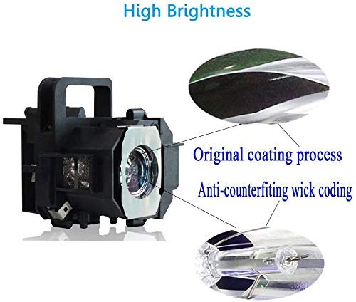 Replacement Lamp Bulb with Housing fit for ELPLP49 PowerLite Home Cinema 6100 / 6500UB /8100/8345 / 8350 / 8500UB / 8700UB PowerLite Pro Cinema 7100