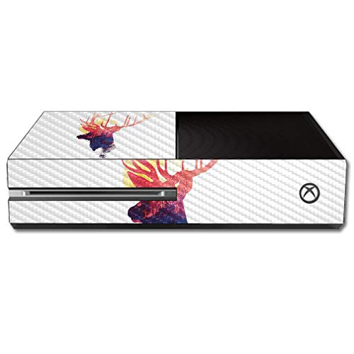 MightySkins Carbon Fiber Skin for Microsoft Xbox One - Burning Sun | Protective, Durable Textured Carbon Fiber Finish | Easy to Apply, Remove,