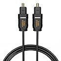 CableCreation Optical Digital Audio Cable 15FT, Thin Fiber Optic Toslink Gold Plated Optical S/PDIF Cord for Home Theater, Sound Bar, TV, PS4, Xbox