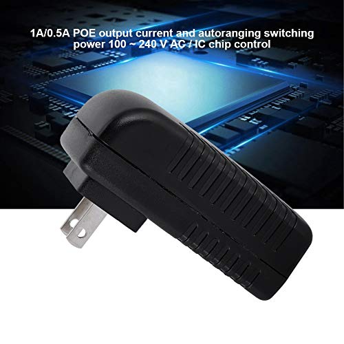 Sonew 48V/0.5A POE Power Supply Injector Ethernet Adapter PoE Wall Plug Injector for IP Voip Phones, Cameras and More(US Plug)