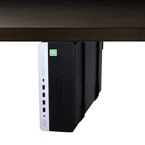 HumanCentric SFF Under Desk PC Mount and PC Wall Mount Bracket for Small Form Factor Desktop Tower, UPS Wall Mount Bracket, Adjustable CPU Holder