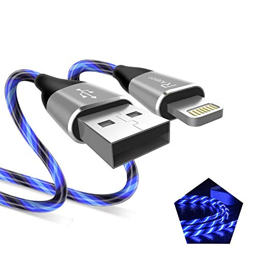 Light up iPhone Charger Cord, LED Lightning Cables 1 Pack | Apple MFi Certified | USB Fast Charging Cord for Apple iPhone 13 12 11 Pro Max XR XS…