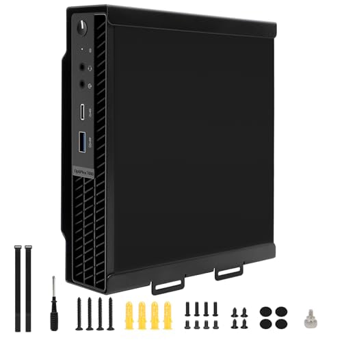 Mini PC Mount for Dell OptiPlex Micro Form Factor Case, Wall VESA and Under Desk Mount Fits DELL Micro PRO,Plus MFF