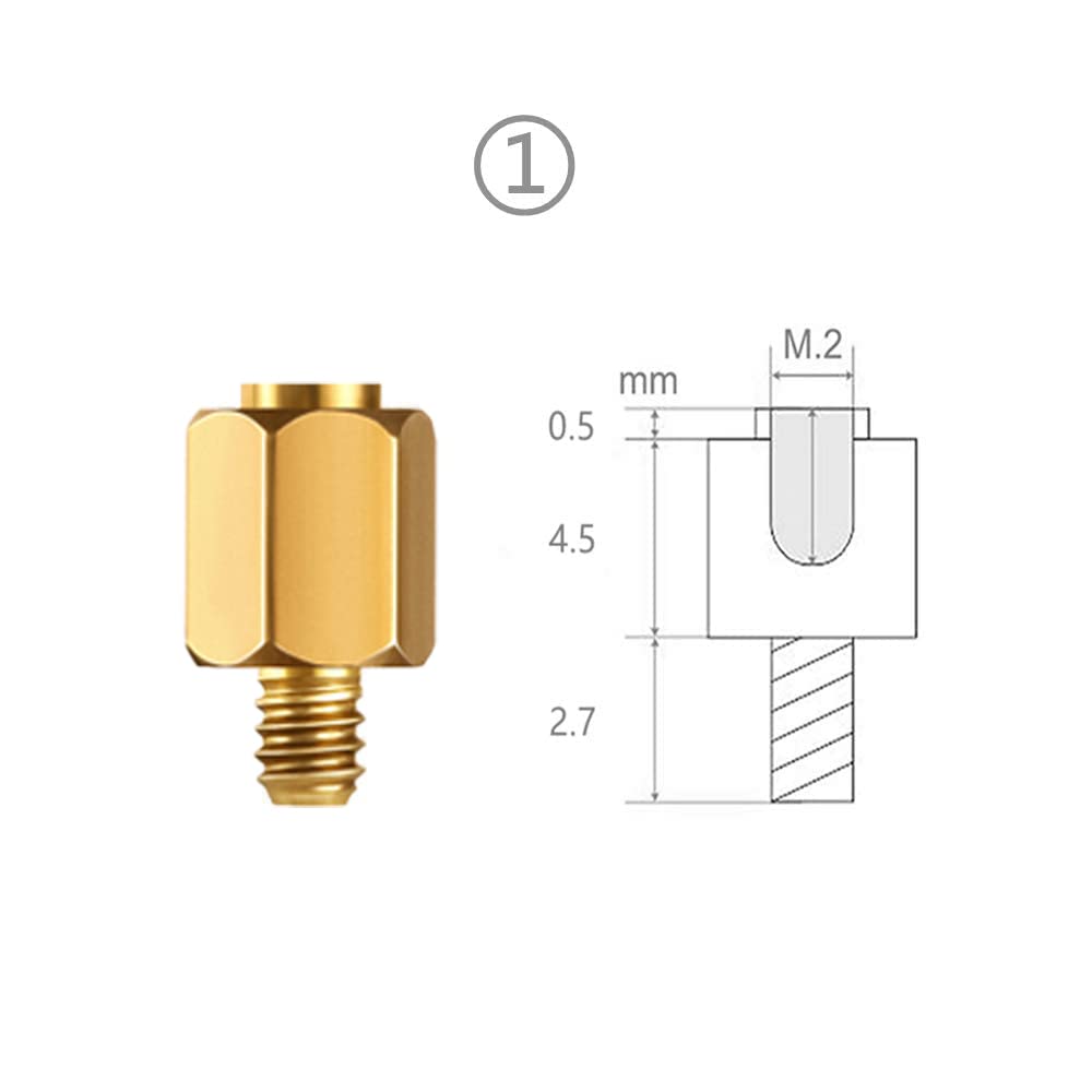 M.2 SSD Mounting Screws Kit for PS5 and Asus Gigabyte ASRock Msi Motherboards Copper?40pcs?