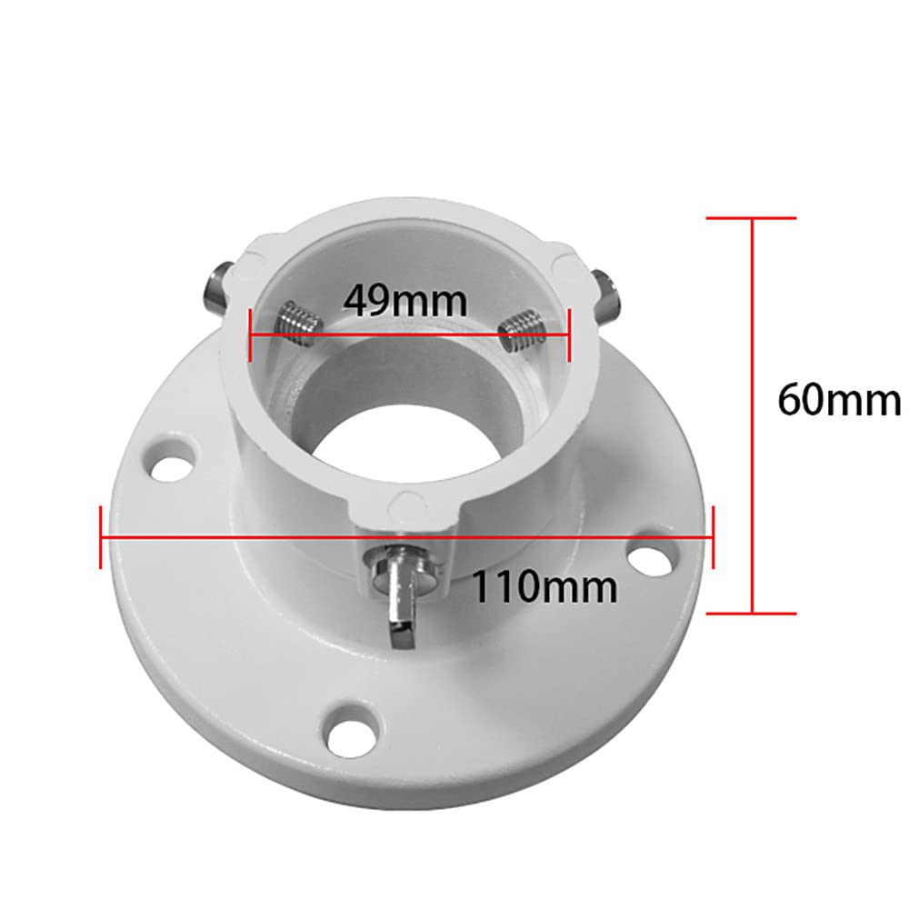 Heavy-Duty Aluminum Pendant Ceiling Mount Bracket - Universal for Dahua/HikVision PTZ/Dome Cameras, Indoor/Outdoor, Waterproof, 110x60mm