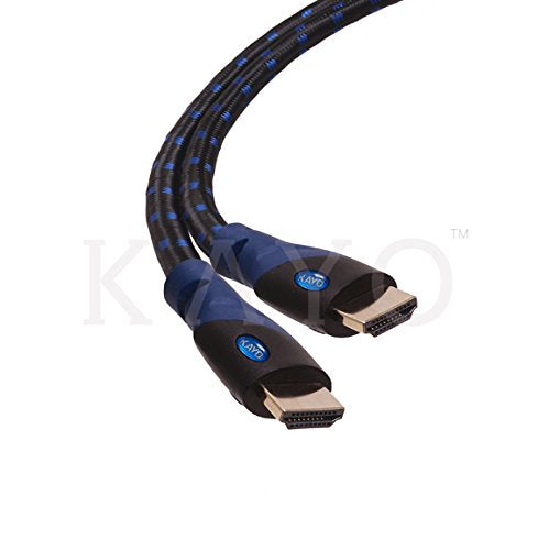 4K HDMI Cable 10ft[2 Pack]-KAYO High Speed HDMI 2.0 Cable 18Gbps[Supports 4K HDR,3D,2160P,1080P,Ethernet]-28AWG Braided HDMI Cord-Audio