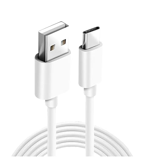 USB-A to USB-C Fast Charging and Syncing Cable | 3.3 Ft White Fast Charging and Syncing Cable for iPhone 15/ iPhone 15 Pro/iPhone 15 Pro Max/iPad Pro
