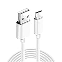USB-A to USB-C Fast Charging and Syncing Cable | 3.3 Ft White Fast Charging and Syncing Cable for iPhone 15/ iPhone 15 Pro/iPhone 15 Pro Max/iPad Pro
