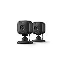 Blink Mini 2K+ (newest model) - Plug-in Home & Pet Indoor Security Camera with 2K video resolution, night vision, enhanced audio, motion detection - 2