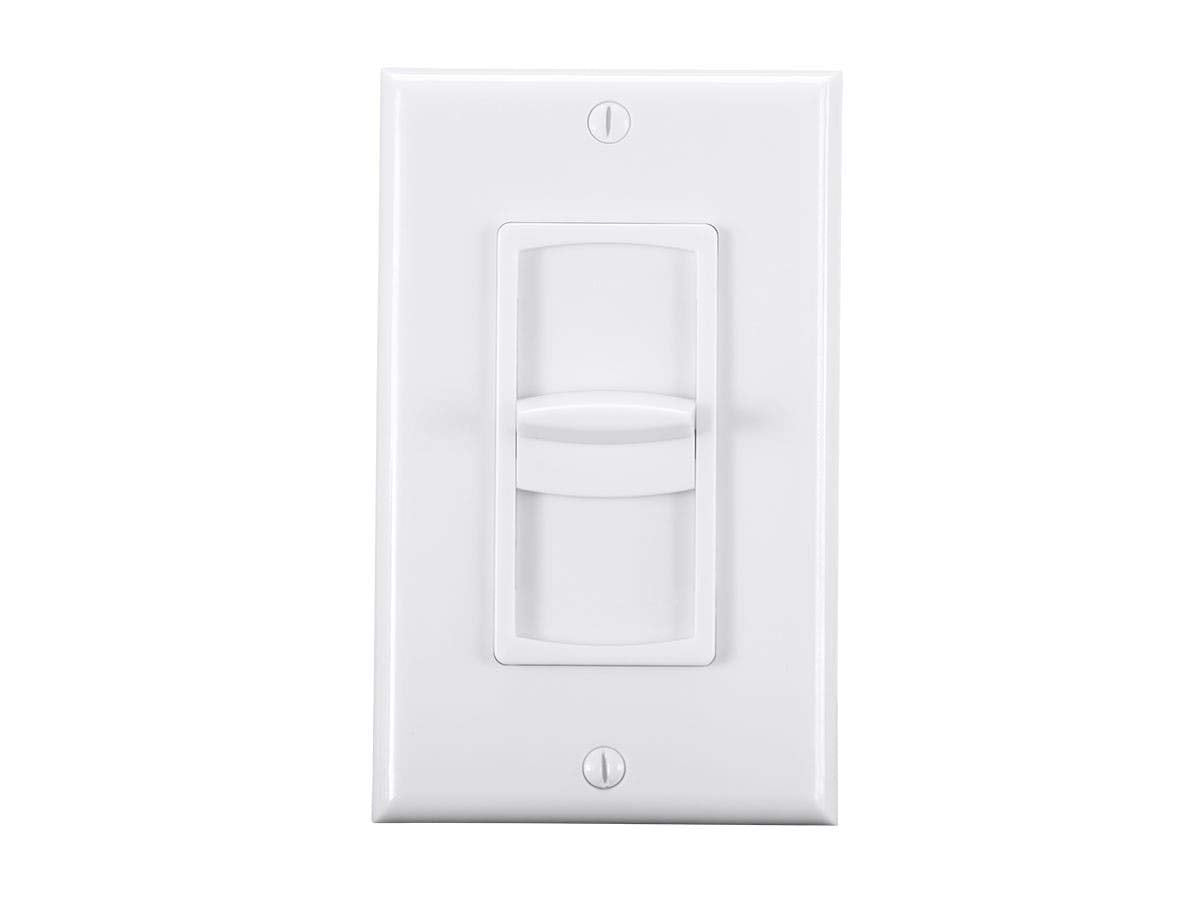 Monoprice 120-Watt Slider Resistance Speaker Volume Control, 12-Position Switch, 36dB Attenuation, Solderless Speaker Terminals, 138169, Multi-Color