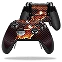 MightySkins Carbon Fiber Skin for Microsoft Xbox One Elite Controller - Sunset Wolf | Protective, Durable Textured Carbon Fiber Finish | Easy