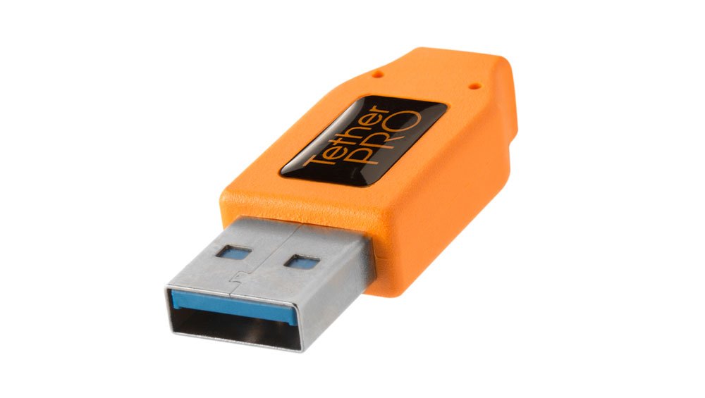 Tether Tools TetherPro USB 3.0 to USB Female Active Extension Cable | for Fast Transfer Between Camera and Computer | High Visibility Orange | 16 Feet