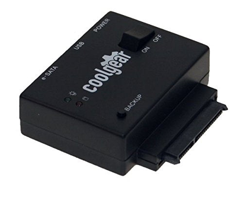 Coolgear USB 2.0 and eSATA Adapter for SATA I and SATA II Hard Drives