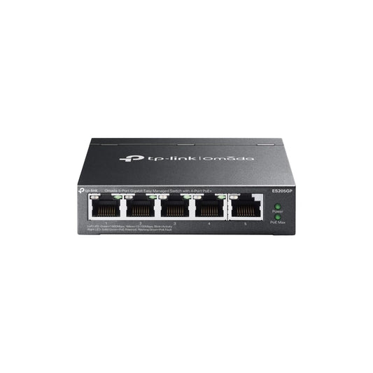 TP-Link Omada 5 Port Gigabit Easy Managed, PoE Switch, 65W Budget, PoE+ Compliant, Up to 250m PoE Distance, Auto Recovery, VLAN, Auto Loop Prevention
